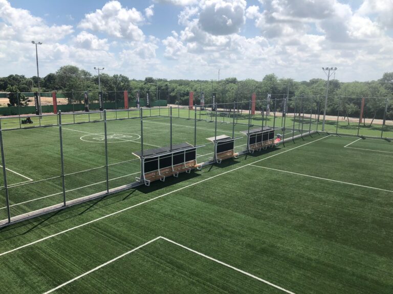 Perimetral para cancha de futbol Anahuac